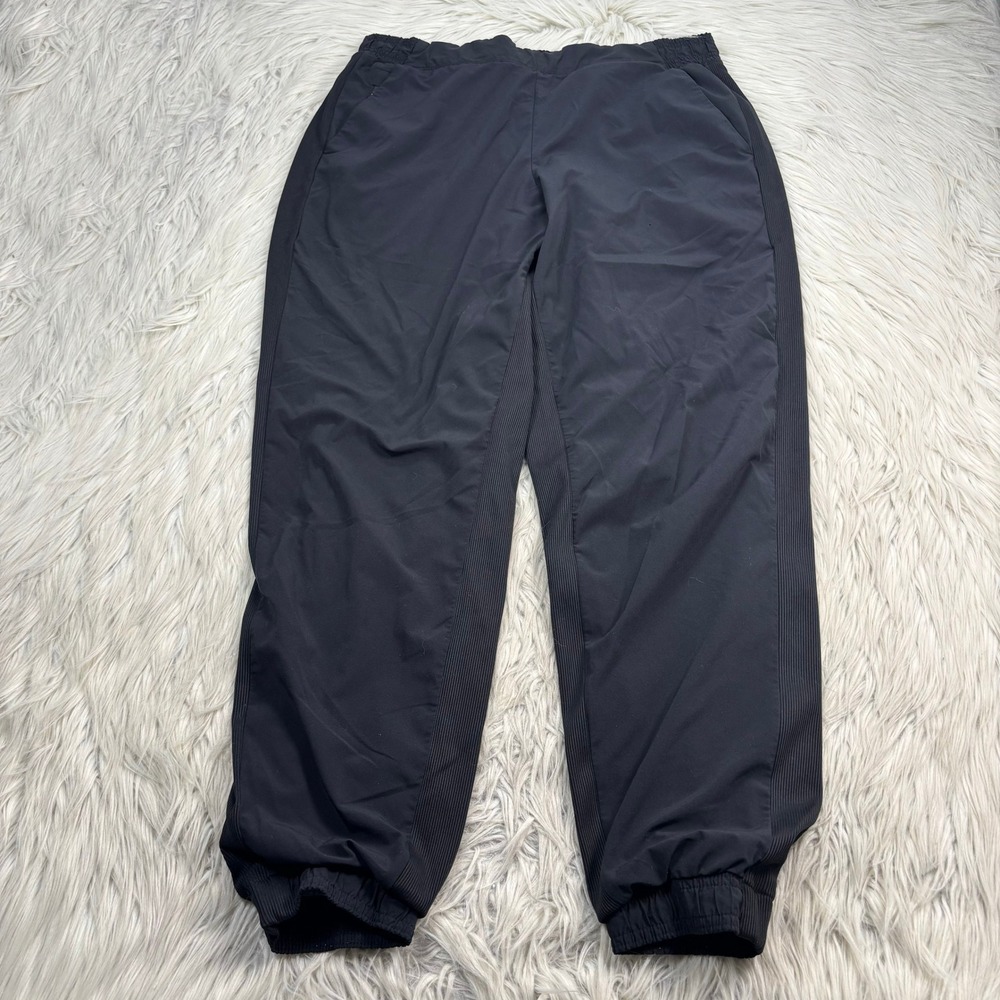Athleta Women's 12 Black Lined Brooklyn Jogger Pants Athleisure Sporty Cool Girl
